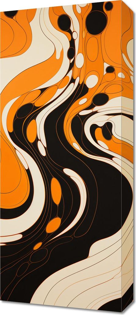 Bild 30x70cm Tanzende Tinte