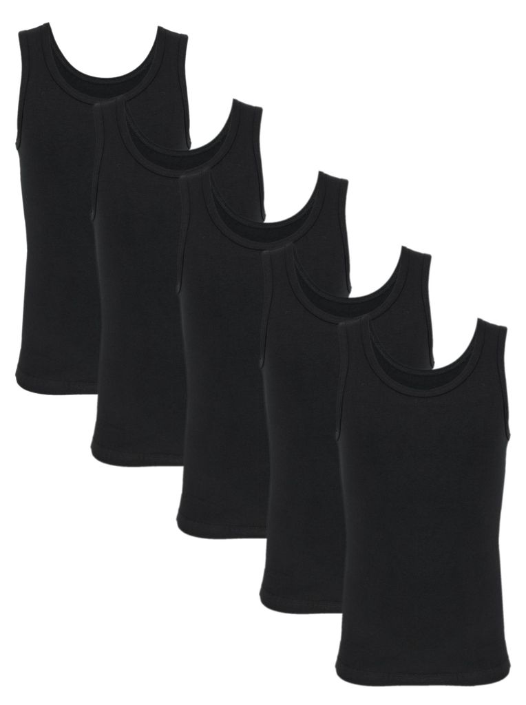 TupTam Kinder Jungen Unterhemd Ärmellos Tanktop 5er Pack , Produktbild 