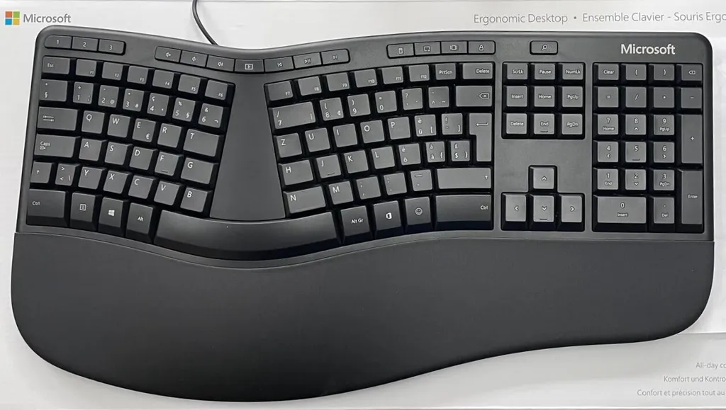 Microsoft Ergonomic Desktop Ensemble Clavier Souris USB QWERTZ Noir - 2
