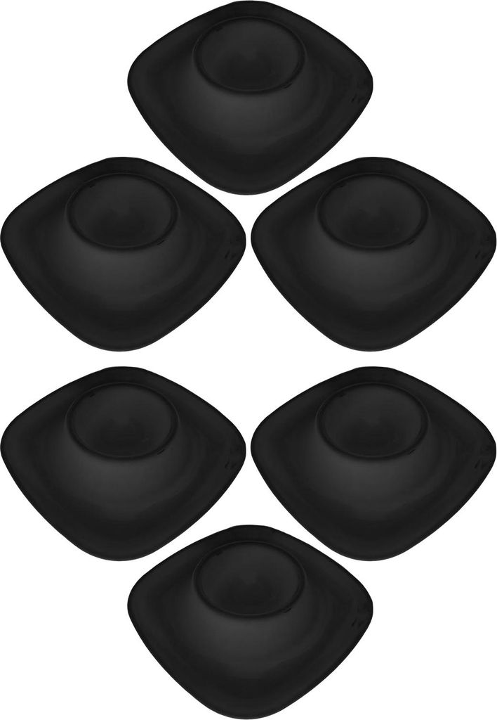 4/6-teiliges Set mit runden Eierbechern, bruchsicher, lebensmittelecht, BPA-frei, stapelbar, wiederverwendbar, spülmaschinenfest