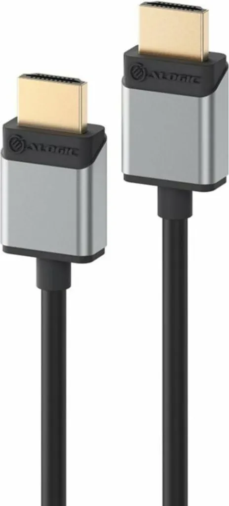 Cordon Câble HDMI 8K 60Hz Mâle-Mâle Alogic Space Grey - 2 mètres - 4K