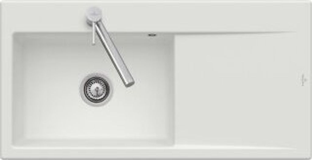 Villeroy & Boch Keramikspüle 33621FS5, Subway Style 60 Flat Flächenbündige Spüle - inkl.