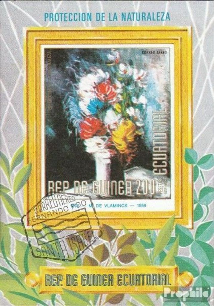 Briefmarken Äquatorialguinea 1979 Mi Block311 (kompl.Ausg.) gestempelt Naturschutz: Blumen