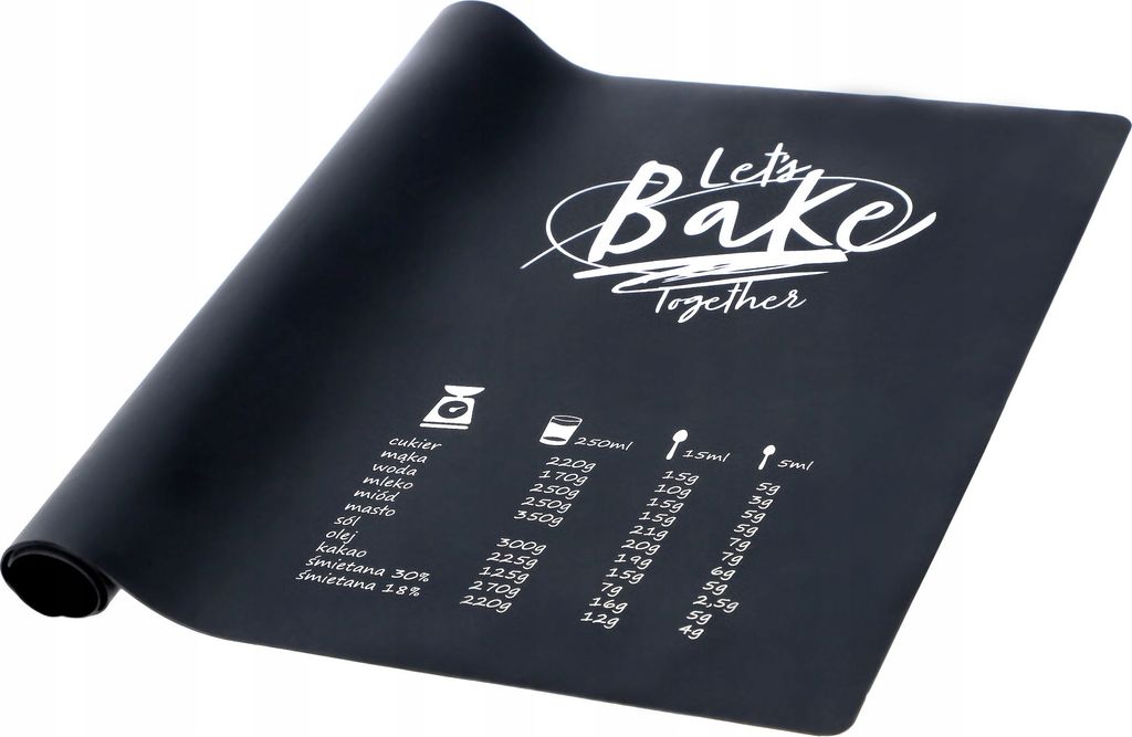 KADAX Stolnica Silikonowa mata Kuchenna 60x40 cm Czarna Zdjęcie produktu 