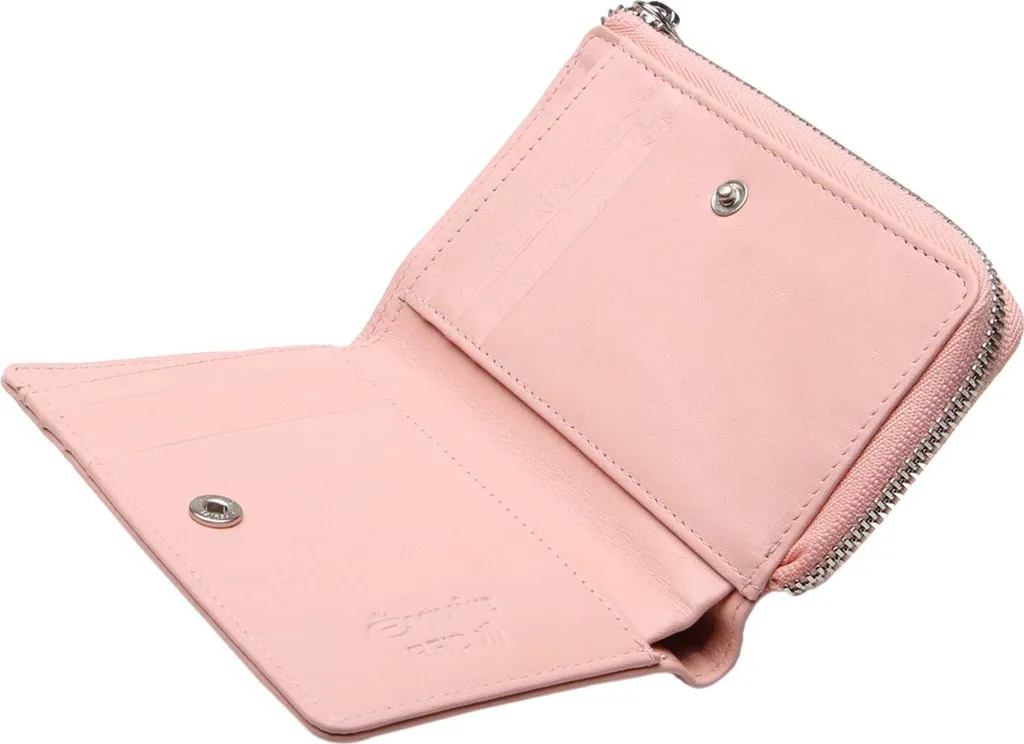 Portafoglio Esquire Viktoria 62 con RFID - Pelle Rosa Albicocca - 3