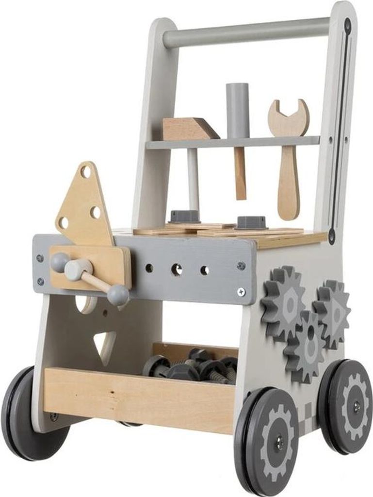 Kruzzel 24758 Kinderwerkstatt mit Holzwerkzeugen 3-in-1 Produktbild 