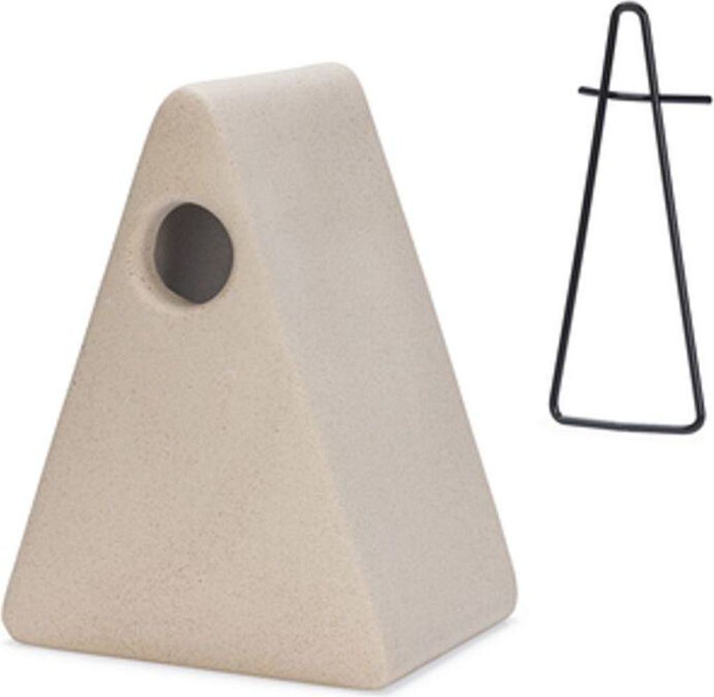 Signing Friend Nina – Nistkasten – Keramik – Beige – 15,5x12x21 cm