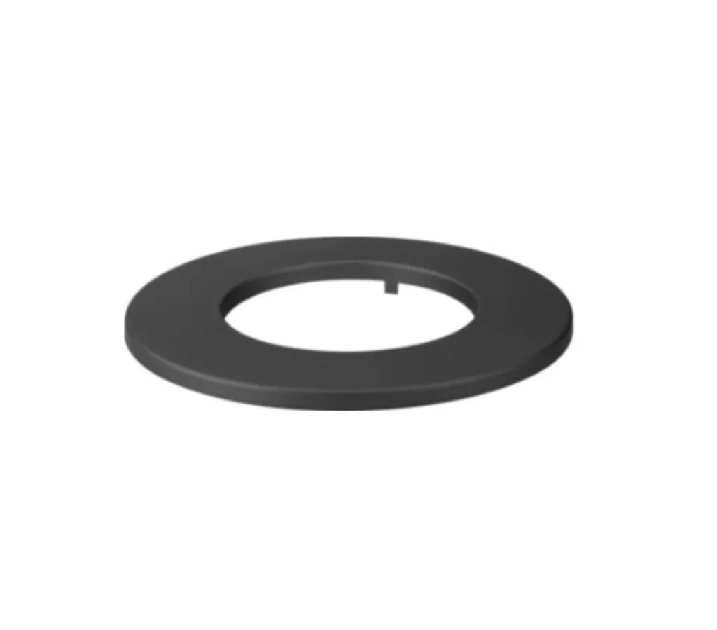 Rosetta per Tubo Stufa 130 mm Nero Metallizzato | Top Gamma