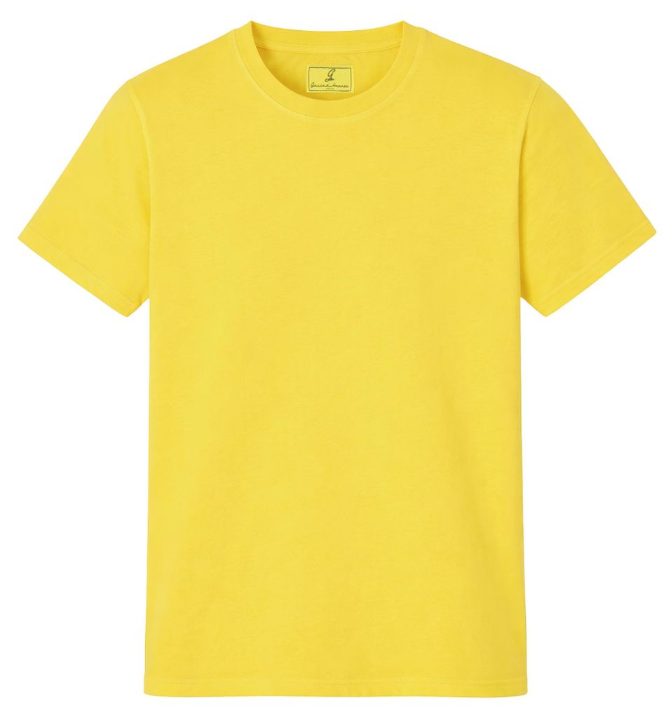 Gassa d'Amante T-Shirt Venezia mit klassischem Rundhalsausschnitt Gelb 2XL