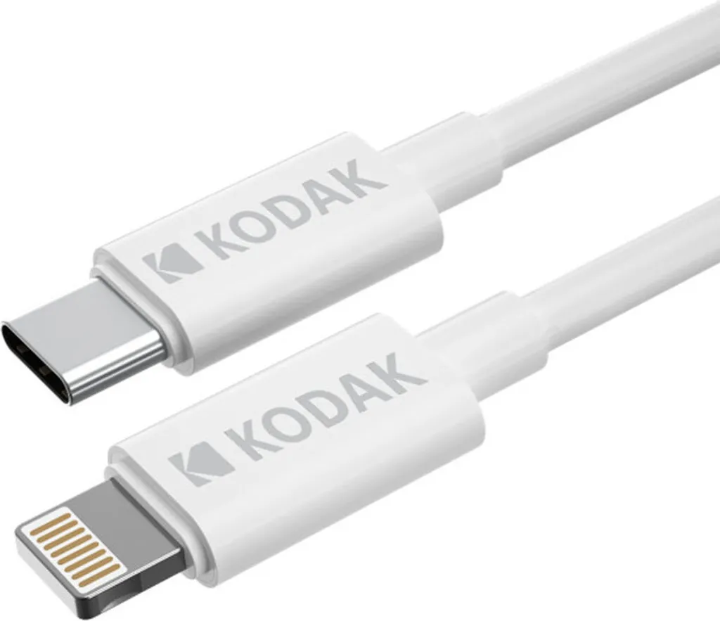 Cavo USB Kodak 1m Bianco - Trasferimento Dati 480Mbps e Ricarica Sicura