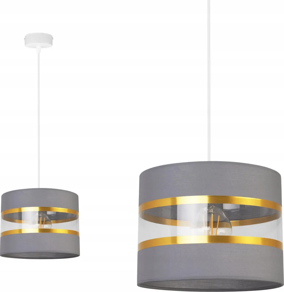 Lampada a sospensione moderna Lampadario a soffitto con paralume in tessuto - Illuminazione a soffitto elegante per la vostra casa