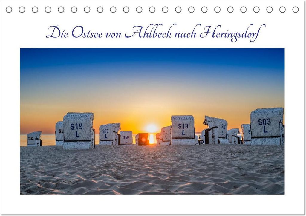 Die Ostsee von Ahlbeck nach Heringsdorf (Tischkalender 2026 DIN A5 quer), CALVENDO Monatskalender