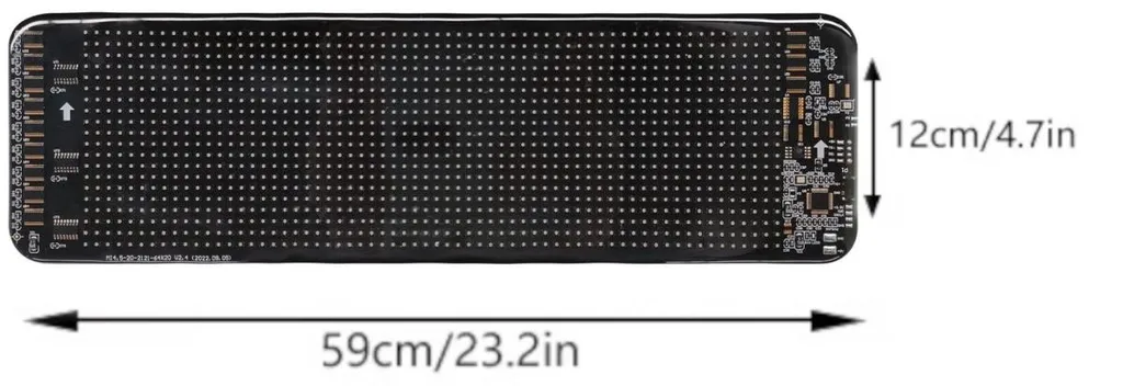 Écran LED voiture programmable 59 cm : rendez votre message enfin visible ! - 3