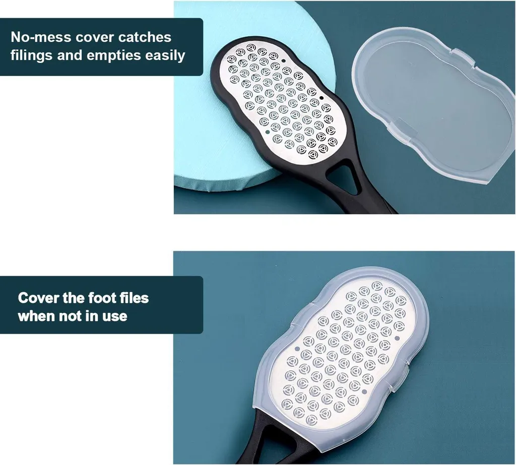 Lime à pieds robuste en acier inoxydable avec manche ergonomique