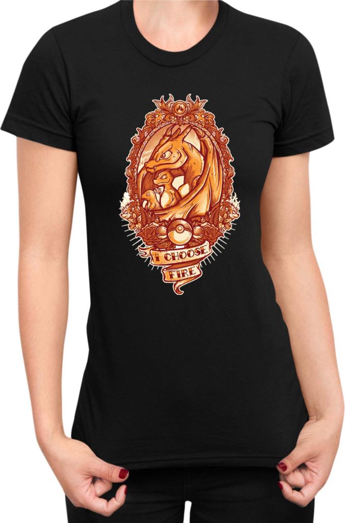 Damen T-Shirt Japan Manga Anime Comics Pokemon 027, Lady XL / Schwarz