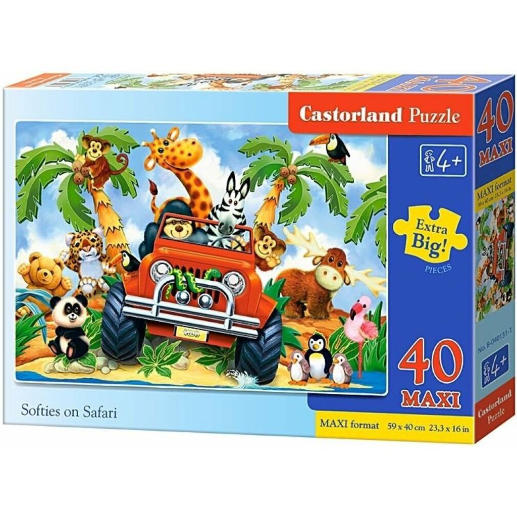 Castorland Softies on Safari Puzzle 40 Teile maxi B-040131-1