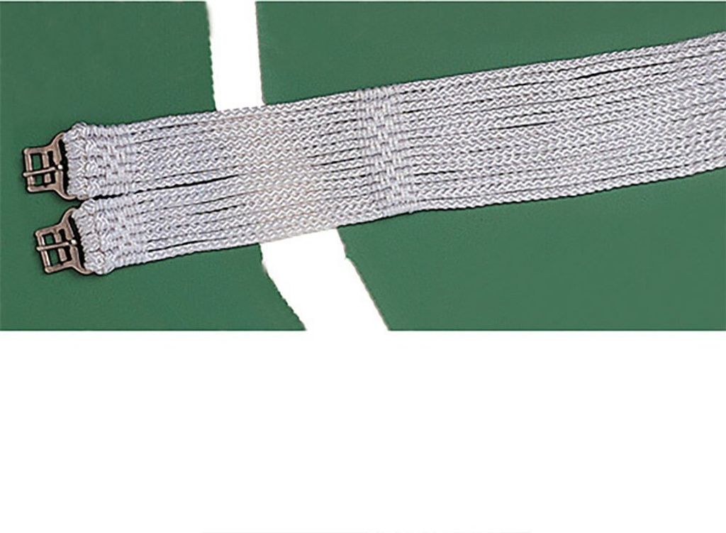 Hispano Hipica Straight Braided English Sattelgurte Grün 105 cm Grün 105 cm