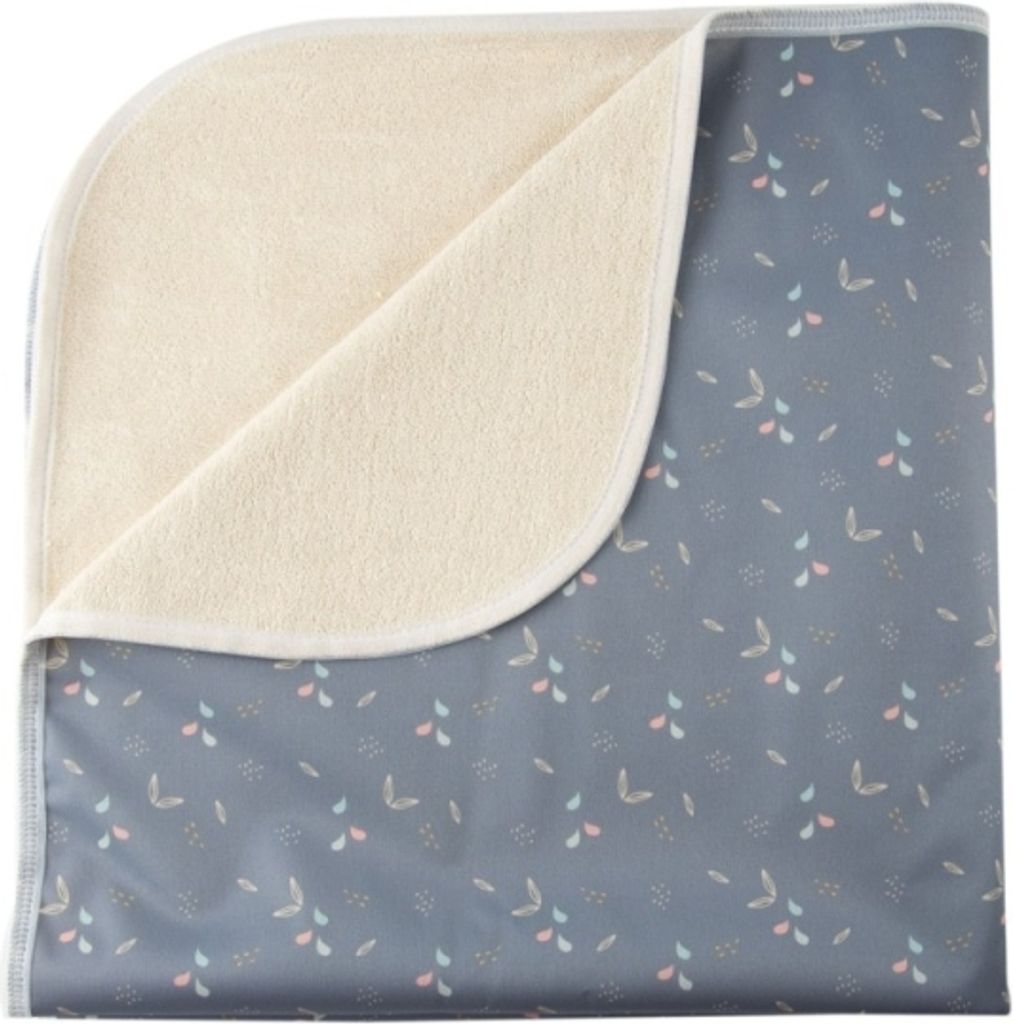 Popolini Wickelunterlage Spieldecke Blossom grau 65x65