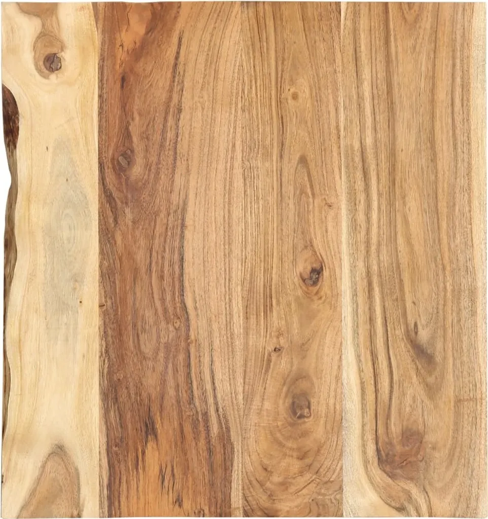 Plateau de lavabo bois acacia massif durable et résistant 58x52x2,5 cm - 8