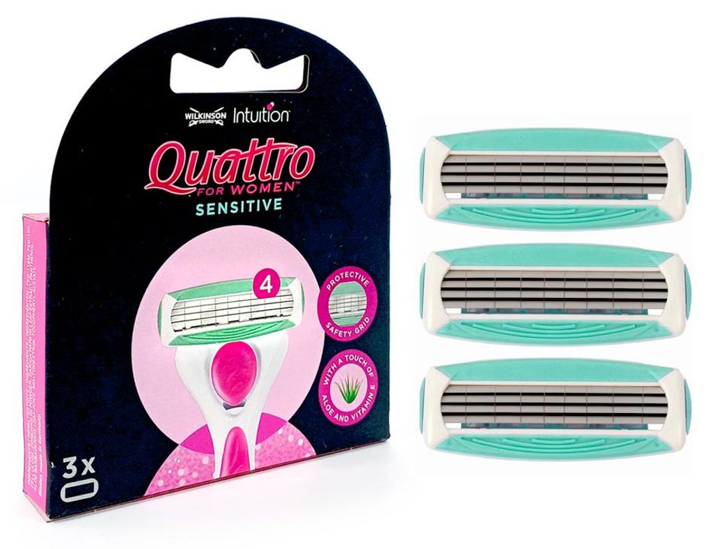 Žiletky Wilkinson Quattro for Women Sensitive, balení 3 ks Obrázek produktu 