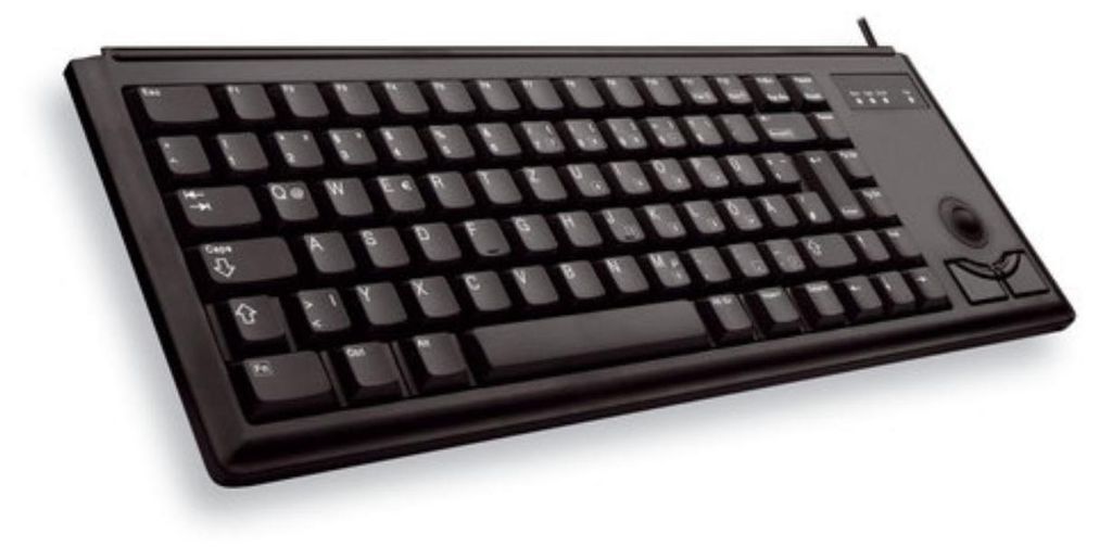 Cherry Slim Line Compact-Keyboard G84-4400 - Tastatur - 84 Tasten QWERTY - Schwarz