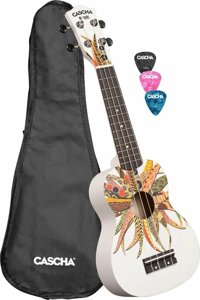 Ukulélé de Voyage Cascha CULS-DC Soprano Idéal pour Vacances et Loisirs