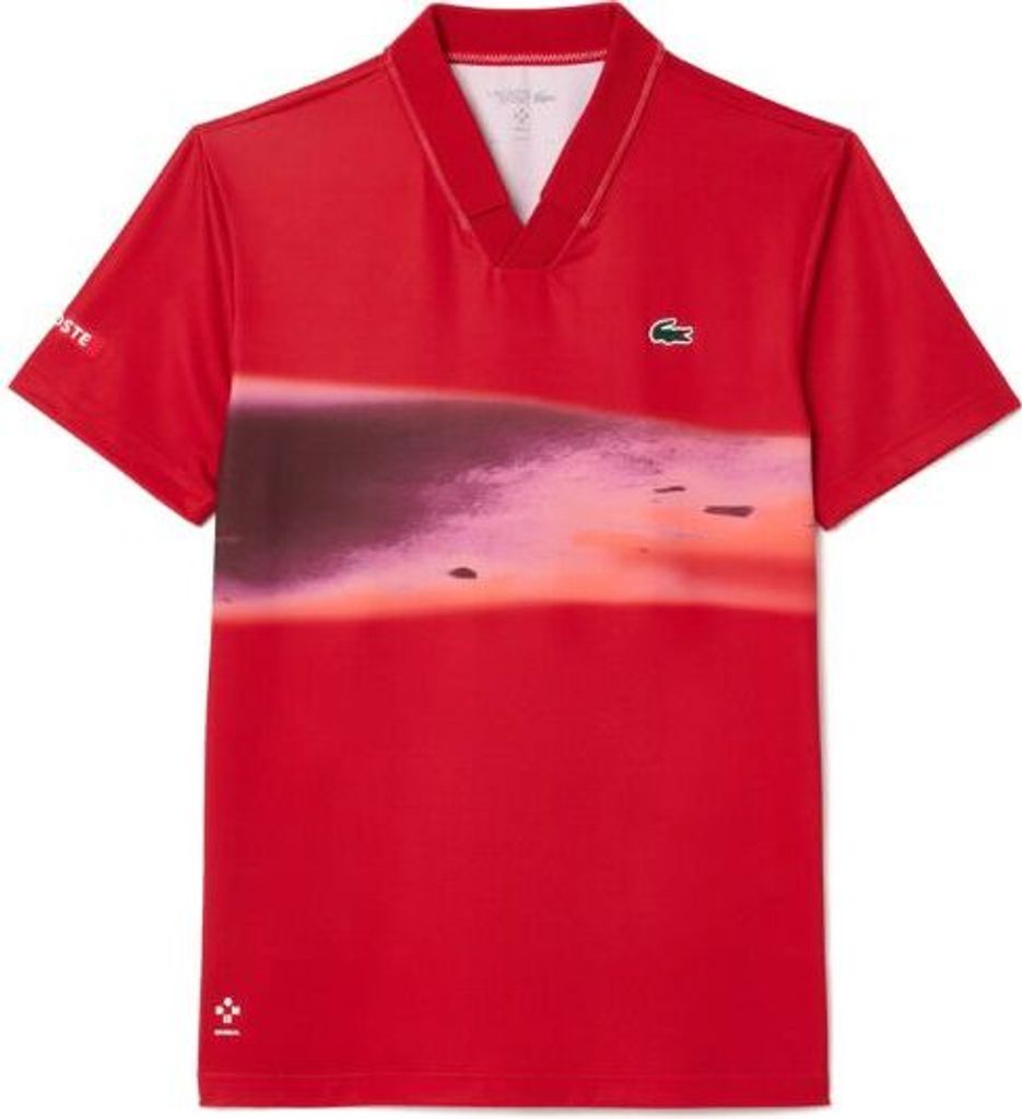 Lacoste Polo Shirt Sport Danill Medvedev Herren Rot