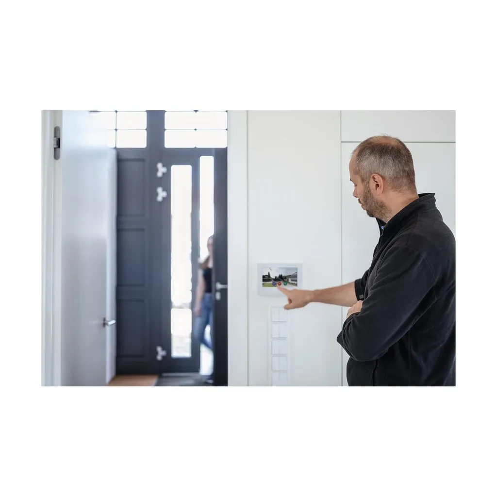 Interphone Vidéo ABUS Moniteur 7 Pouces Blanc pour Sécuriser l'Entrée