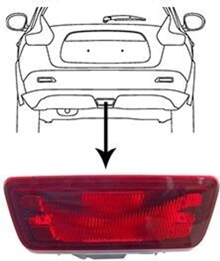 Feu antibrouillard arrière VAN WEZEL 3380929 pour NISSAN X-TRAIL T32