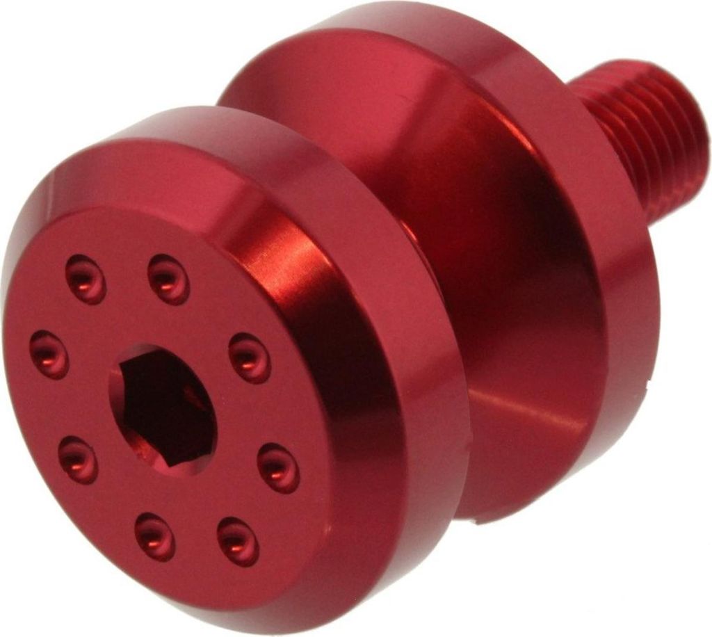 Aufnahmehülse JMP Bolt M10 Aluminium rot für Kawasaki ZX-6R , KTM Duke Z ER-6 N / F 125 / 250 / 300 / 600 / 636 / 650 / 690 / 750 / 850 / 900 / 1000