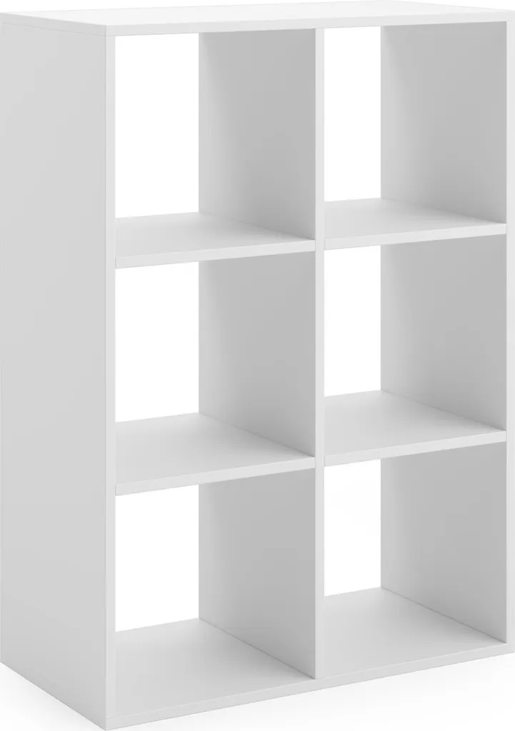 Bibliothèque Blanche Loni 2x3 : Solution de Rangement Stable et Durable - 3
