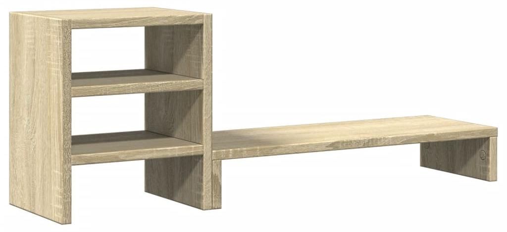 vidaXL Stojan na monitor s organizérom na stôl Sonoma dub Obrázok produktu 