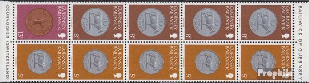 Briefmarken GB - Guernsey 1982 Mi Hbl16 postfrisch Münzen