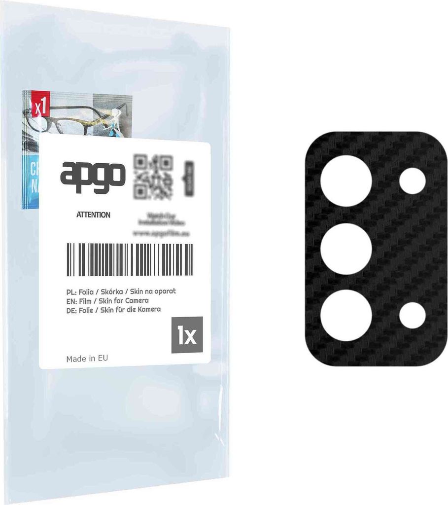 apgo Objektivschutz-Folie, Kameraschutz kompatibel mit Samsung Galaxy F52 5G , Carbon-Imitation, Rückseite Schutzfolie für Kamera-Insel, Hinten F...