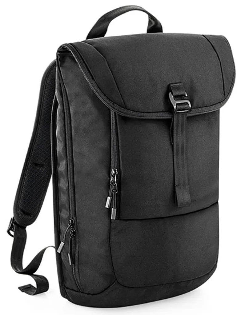 Zaino Nero Minimal Pitch Black Quadra - Daypack 12h per Laptop 13"