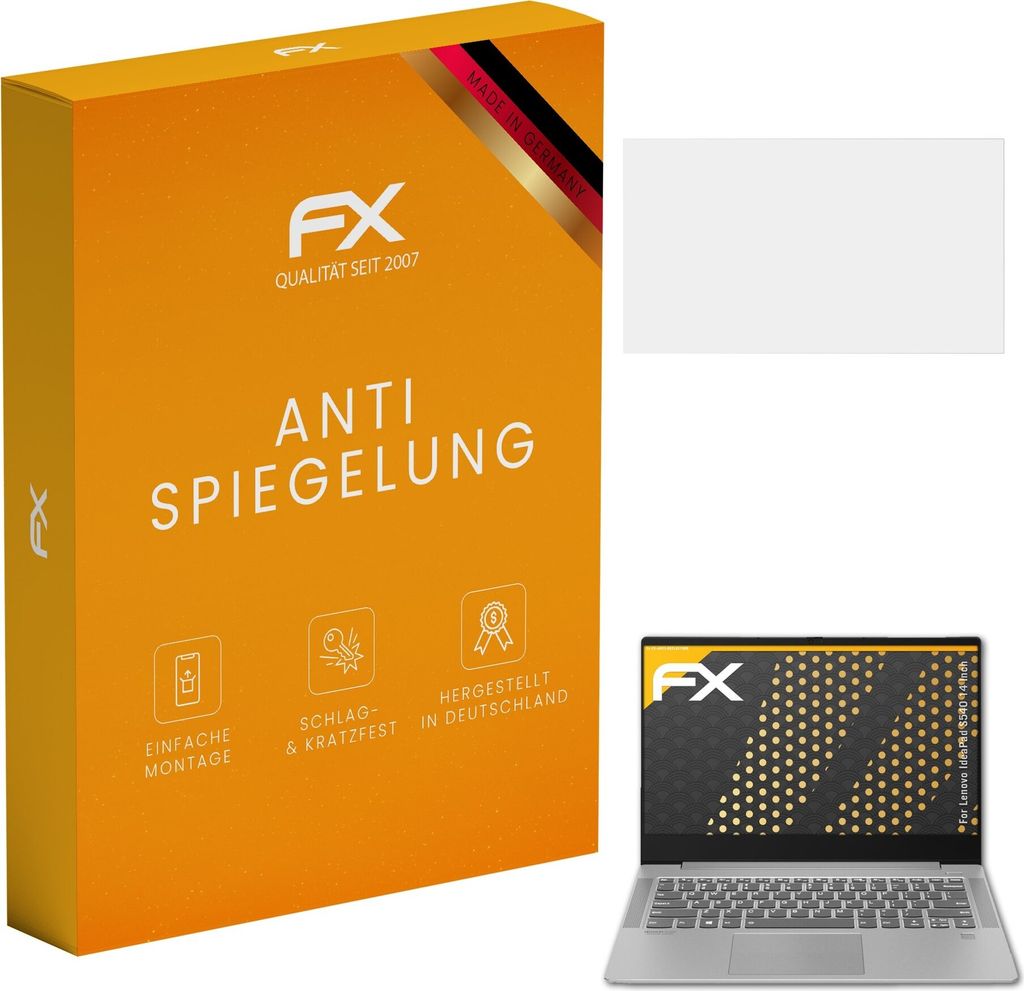 atFoliX FX-Antireflex 2x Schutzfolie kompatibel mit Lenovo Idea Pad S540 (14 Inch) Displayfolie