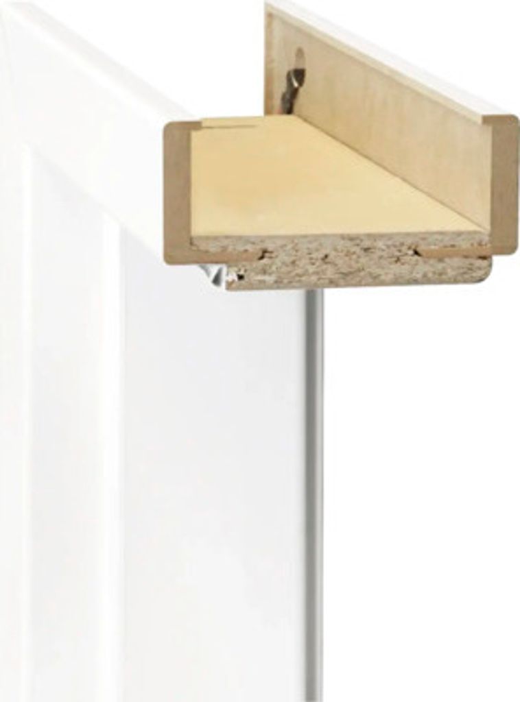 Pertura Komplettzarge Nachbildung Uni weiß 198,5x86x26 cm Rechts