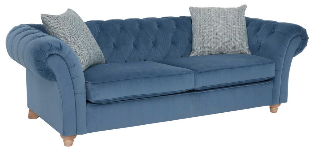 jvmoebel Leder Sofa Couch - Design Polster Zweisitzer Couch Garnitur Blau Neu