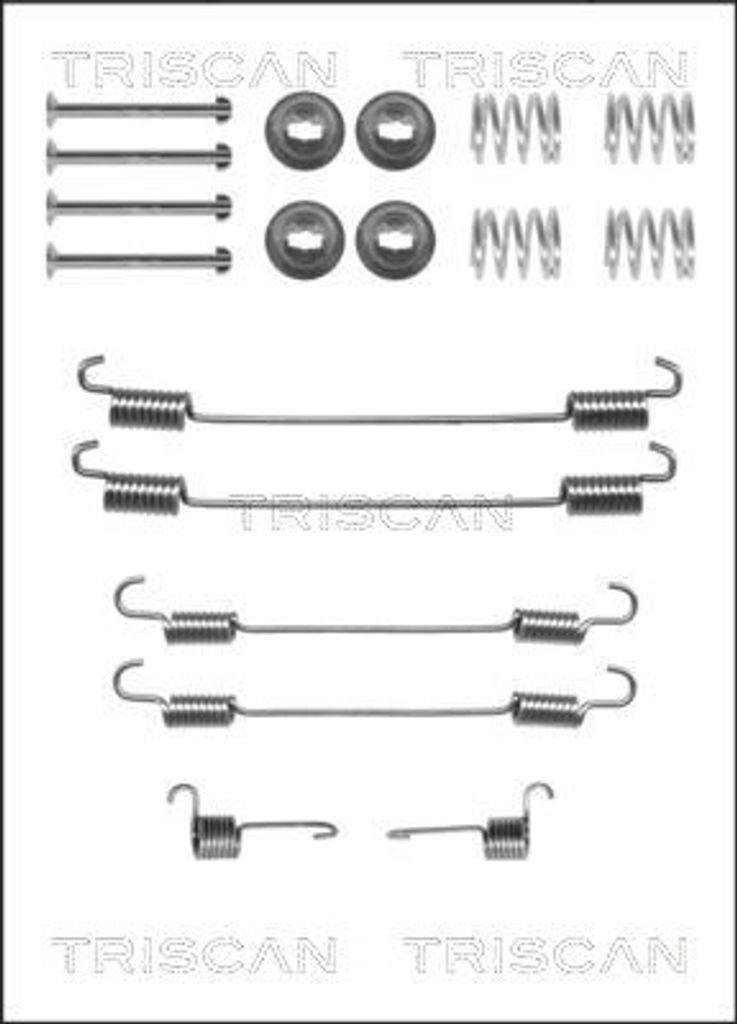 TRISCAN Zubehörsatz Bremsbacken Zubehörsatz Bremsbacken 8105 102579 Hinten passend für MERCEDES-BENZ CITAN Kasten (415)