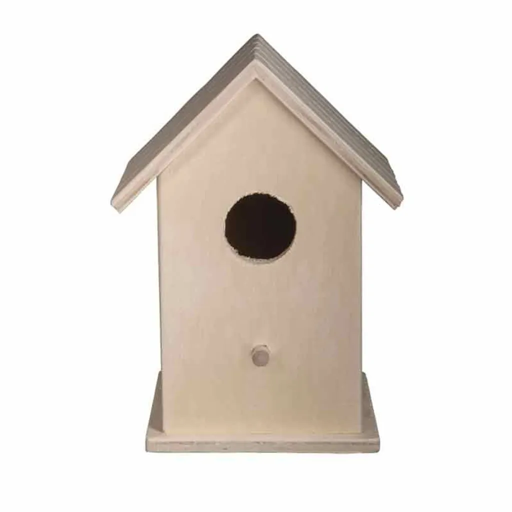 Moule en bois naturel cage à oiseaux 17cm pour moulage plâtre et cire