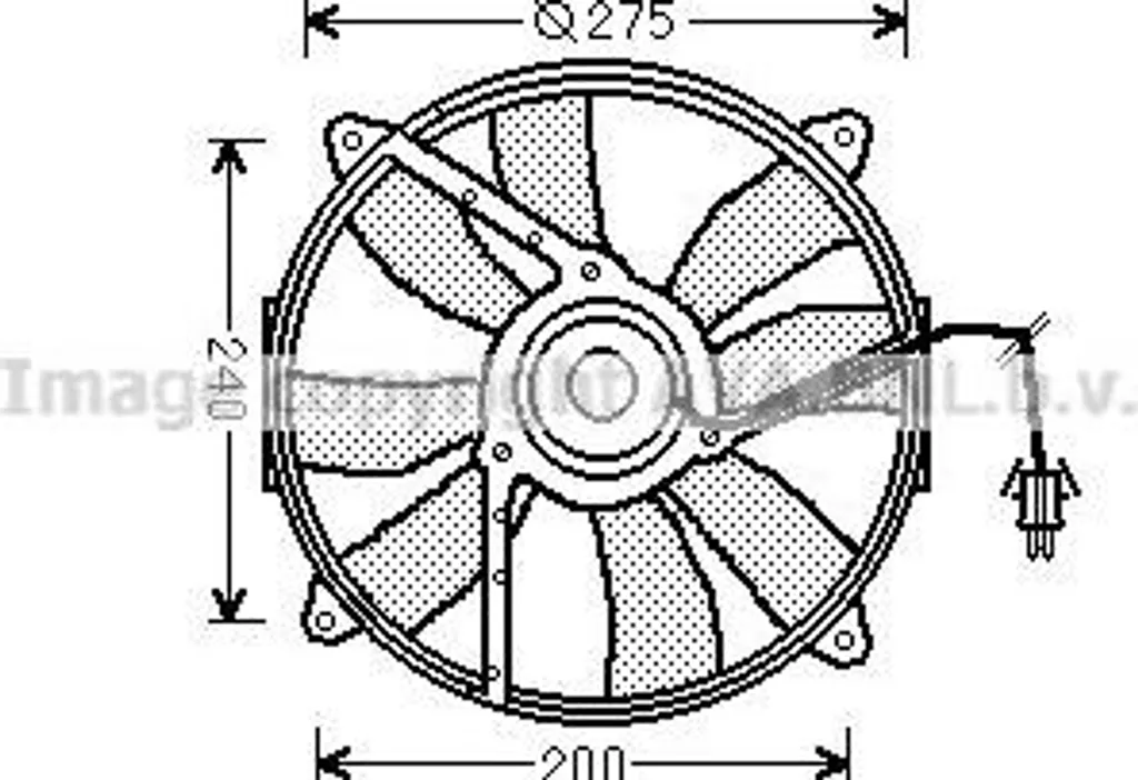 Ventilateur de refroidissement AVA MS7521 OE 0015001293 Classe C E CLK