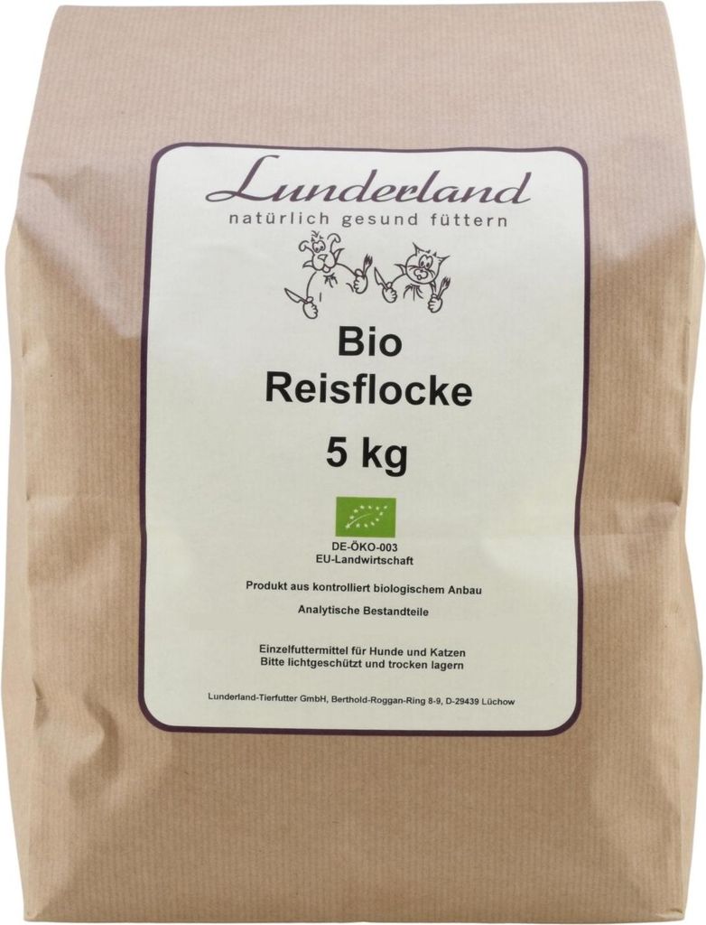 Lunderland Bio Reisflocke 5kg 100% geschälter flockierter Produktbild 