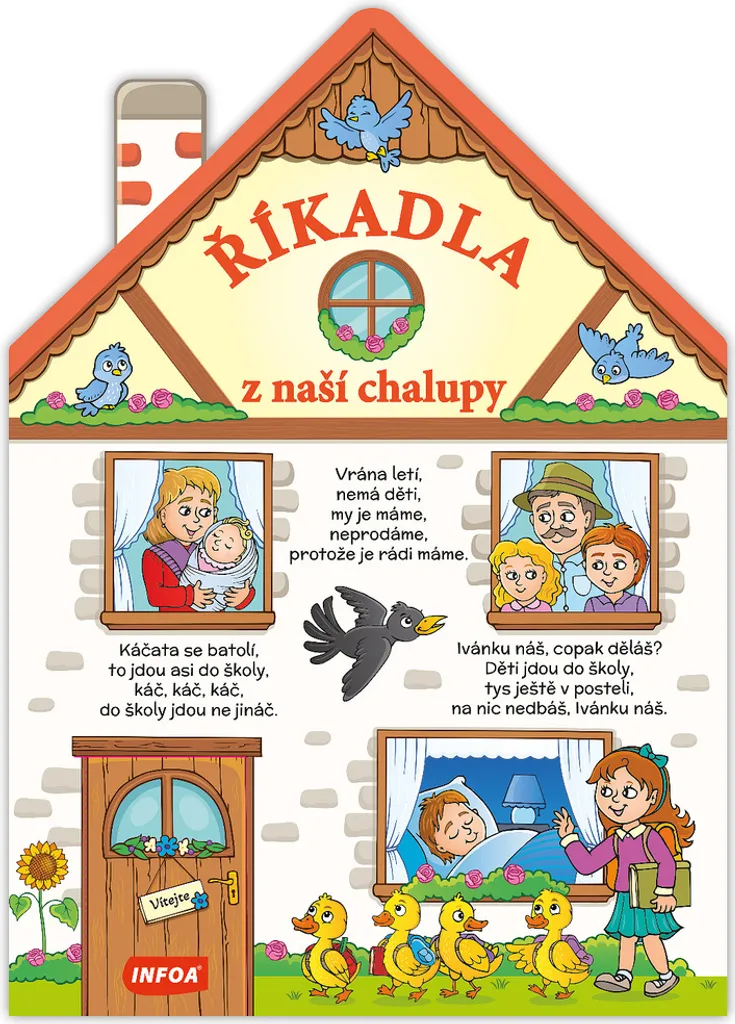 Livre d'éveil Říkadla z naší chalupy pour lecture du soir en famille