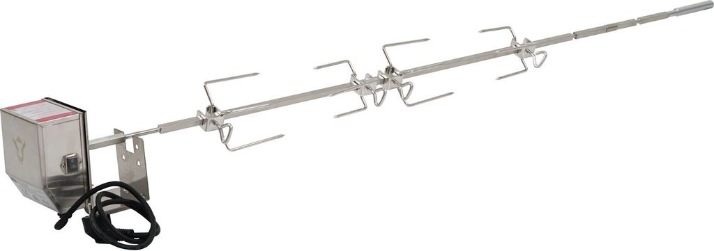 BBQ-Toro Grill- und Spießset für Ihren Weber Genesis II der 400er und 600er Serie, Drehspieß