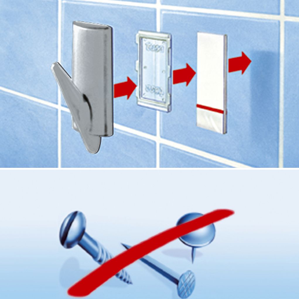 tesa Powerstrips Haken SMALL Classic weiß