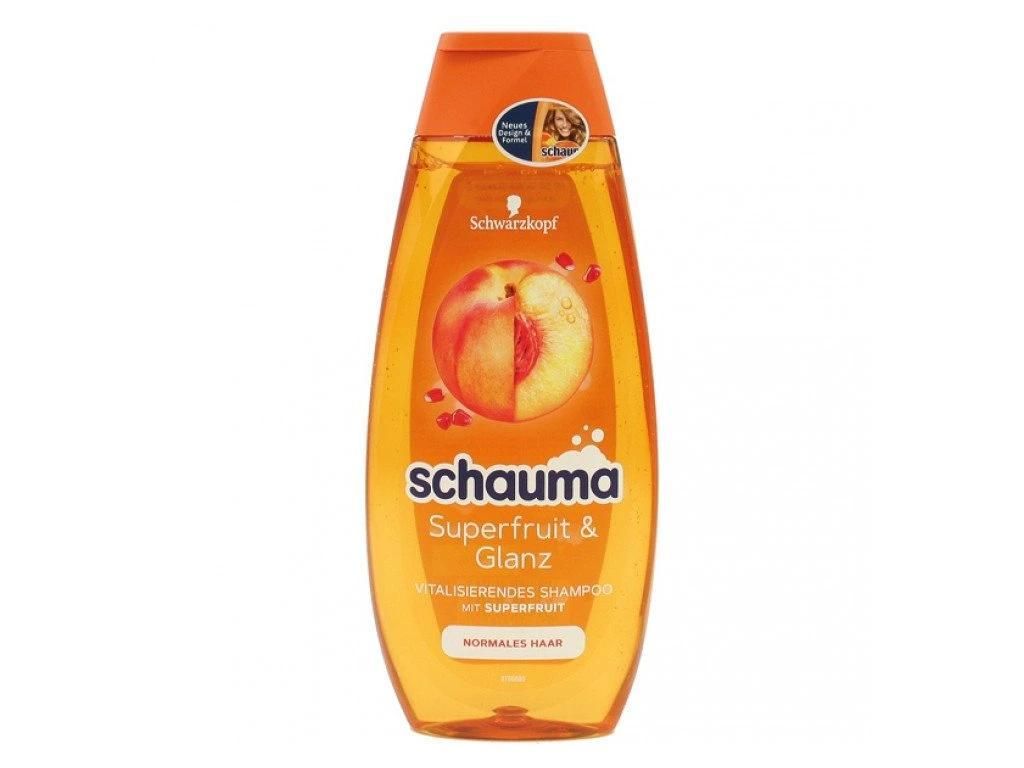 Schwarzkopf Schauma Frucht & Vitamin Shampoo, 400 ml, Shampoo, Frauen, normales Haar, Alle Farben, Klärend, Glanz