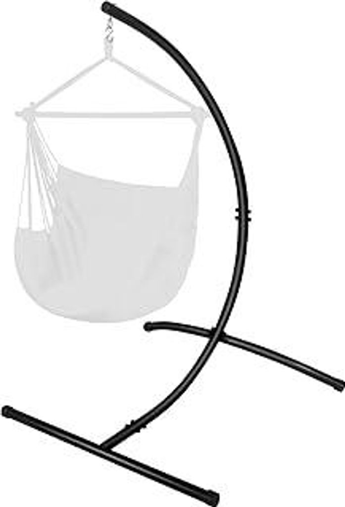 Goutime Hängesessel Gestell Hängematte Stuhl Stand nur, Hängematte Stand C Form für Indoor Outdoor Hanging Egg Swing Stuhl/Rattan Swing Sitze,M...
