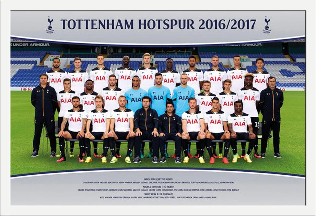 Arredo Sportivo: Foto Tottenham 16/17 Cornice Shinsuke MDF Bianco