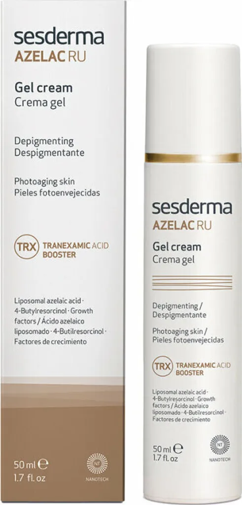 Gel Crème Azelac Ru Sesderma 50 ml Traitement Anti-Taches et Éclat
