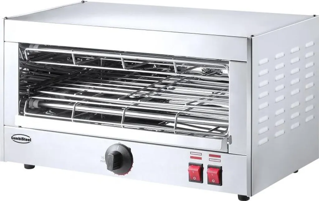 Grille-pain salamandre compact 1 niveau avec minuterie et grille réglable
